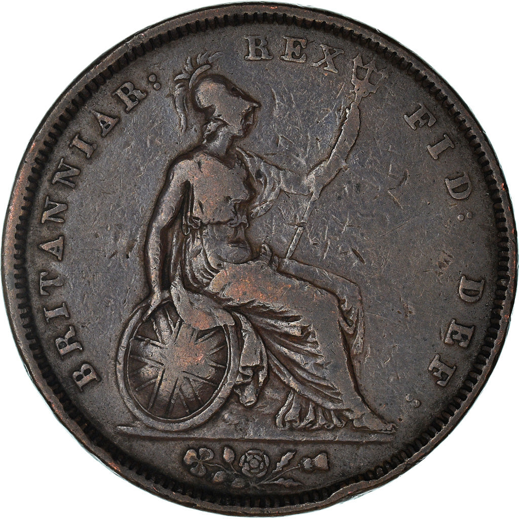 Coin, Great Britain, William IV, Penny, 1834, VF(20-25), Copper, KM:707