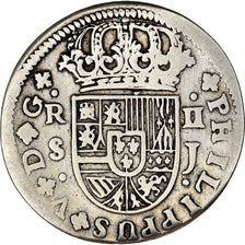 Coin, Spain, Philip V, 2 Reales, 1725, Seville, VF(30-35), Silver, KM:307