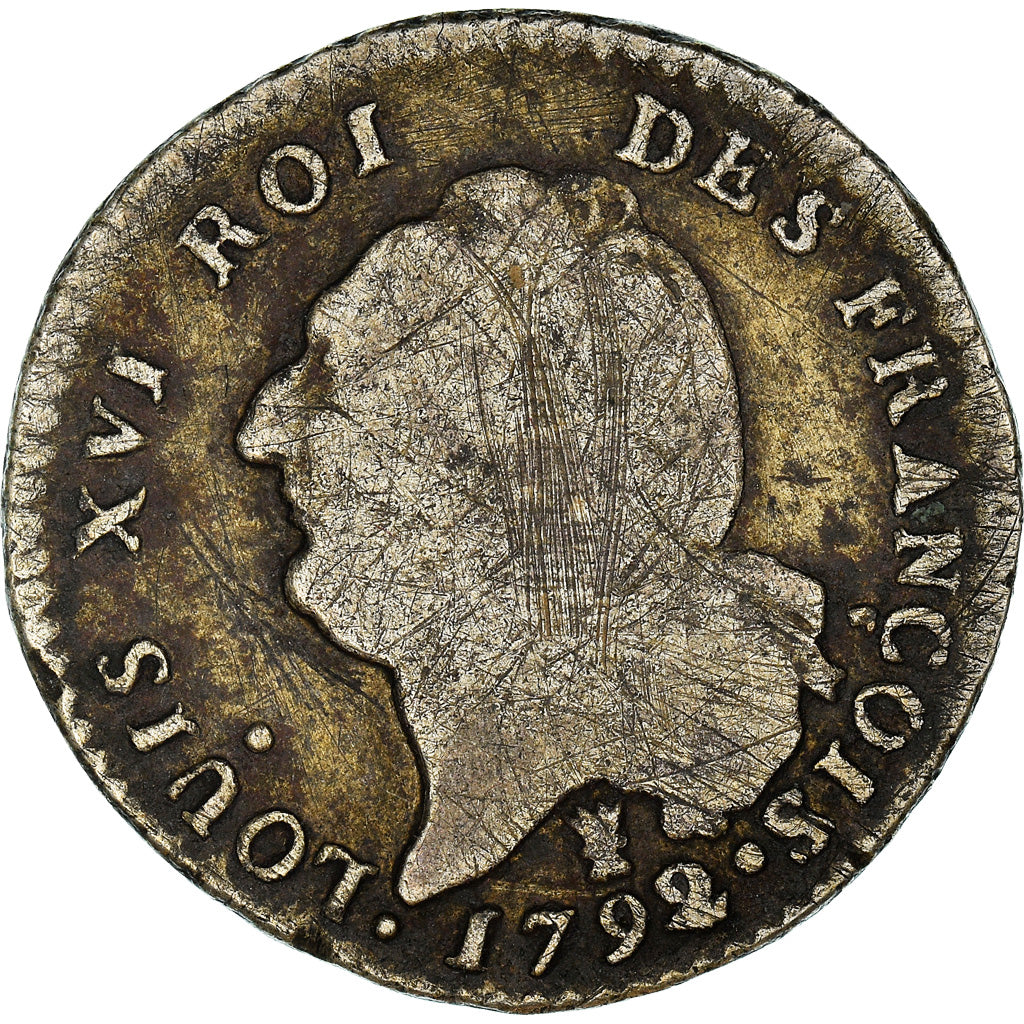 Moneta, Francja, Louis XVI, 15 sols françois, 15 Sols, 1/8 ECU, 1792, Limoges