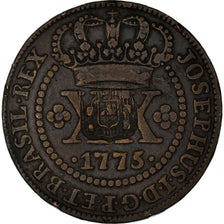 Moneta, Brasile, Jose I, 40 Reis, 1809, BB, Rame, KM:280.1