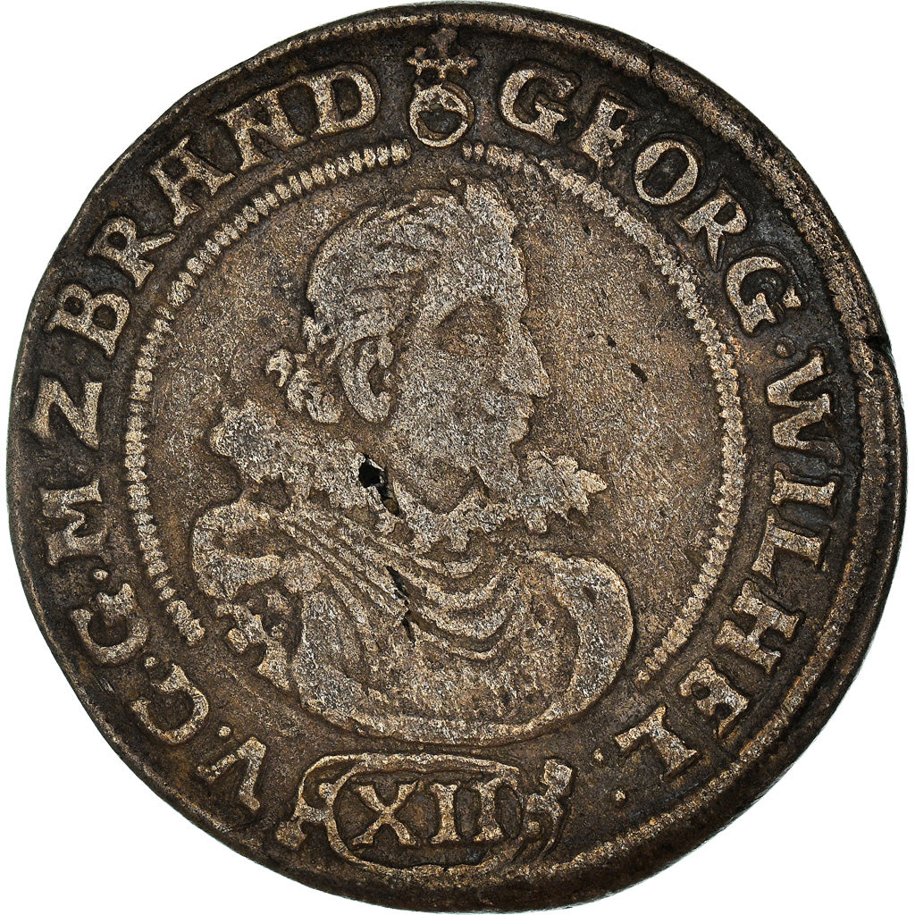 Munten, Duitse staten, BRANDENBURG, Georg Wilhelm, 12 Groschen, 1623, FR+