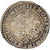 Moeda, França, Henri III, 1/4 Franc au col plat, 1588, Rouen, F(12-15), Prata