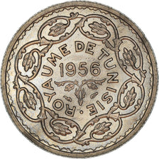 Coin, Tunisia, 10 Francs, 1956, Paris, Rare, MS(63), Silver, KM:7, Lecompte:354