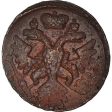 Moneta, Russia, Denga, 1/2 Kopek, 1740, BB+, Rame, KM:188