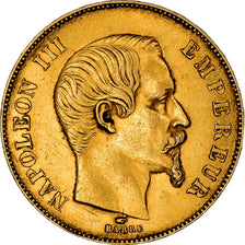 Moneta, Francja, Napoleon III, Napoléon III, 50 Francs, 1857, Paris, EF(40-45)
