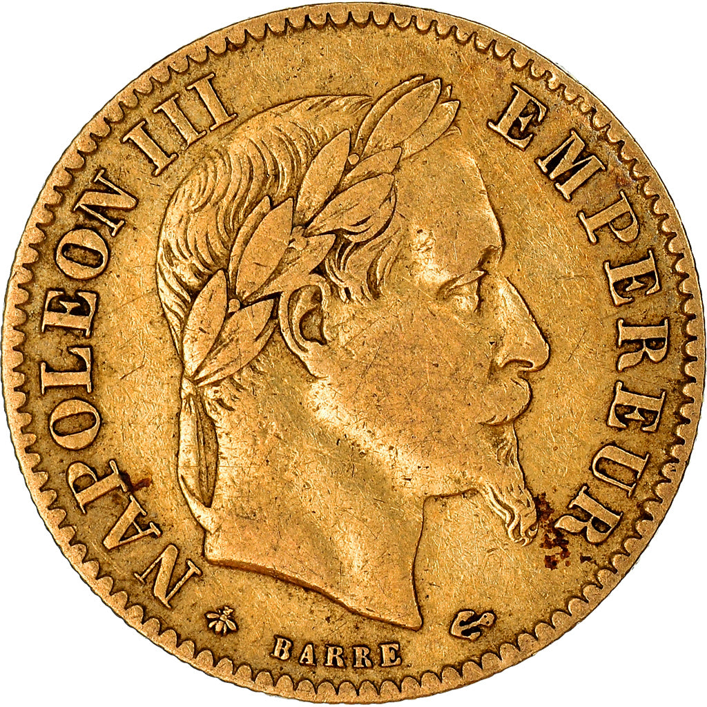 Coin, France, Napoleon III, 10 Francs, 1864, Paris, VF(30-35), Gold, KM:800.1