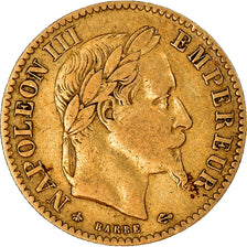 Coin, France, Napoleon III, 10 Francs, 1864, Paris, VF(30-35), Gold, KM:800.1
