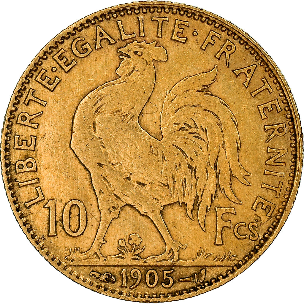 Coin, France, Marianne, 10 Francs, 1905, Paris, EF(40-45), Gold, KM:846