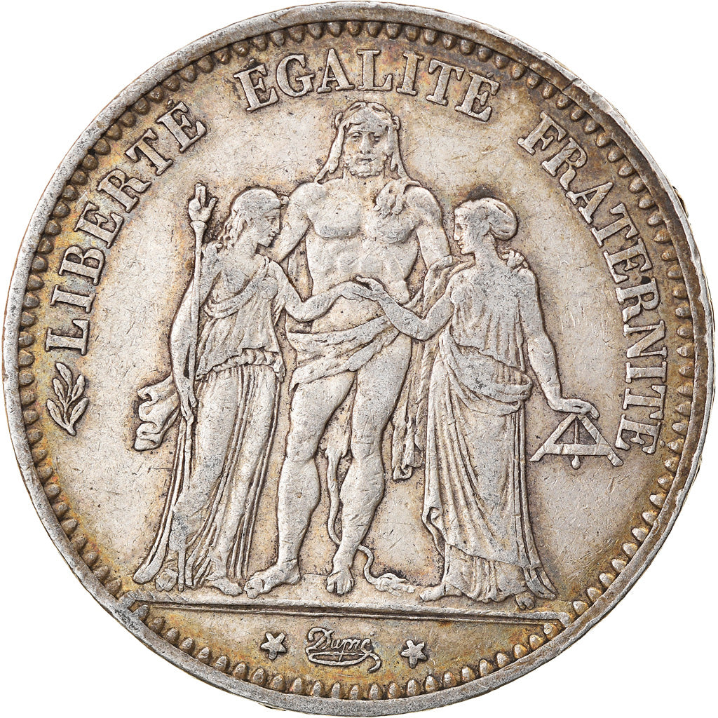 Coin, France, Hercule, 5 Francs, 1873, Paris, EF(40-45), Silver, KM:820.1