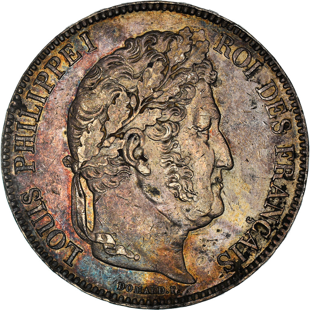 Munten, Frankrijk, Louis-Philippe, 5 Francs, 1834, Lille, ZF+, Zilver