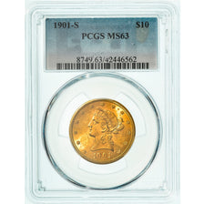 Monnaie, États-Unis, Coronet Head, $10, Eagle, 1901, U.S. Mint, San Francisco