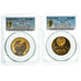 Coin, Russia, St. Vladimir, 100 Roubles, 1988, Pair Trial strikes, PCGS, SP66