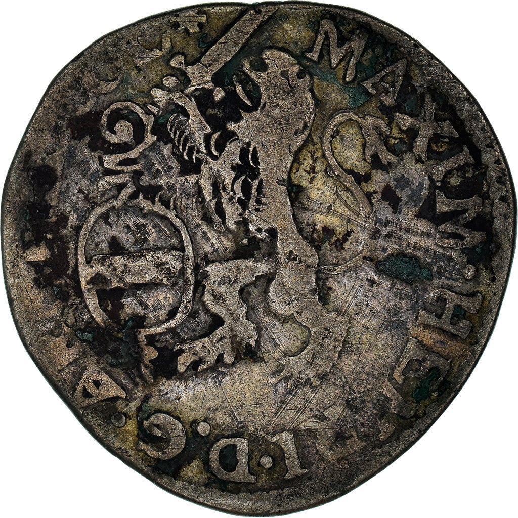 Coin, LIEGE, Maximilian Henry, Escalin, 1658, Liege, VF(30-35), Silver, KM:76