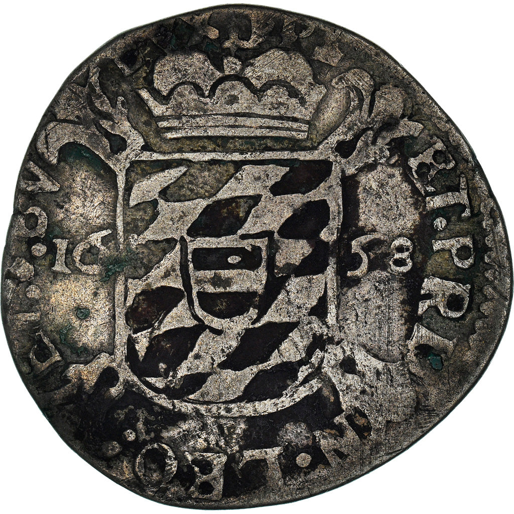 Coin, LIEGE, Maximilian Henry, Escalin, 1658, Liege, VF(30-35), Silver, KM:76