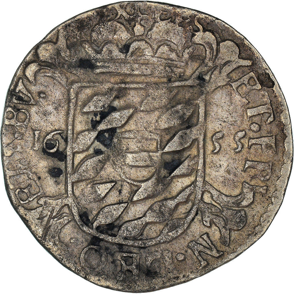 Coin, LIEGE, Maximilian Henry, Escalin, 1655, Liege, Extremely rare, EF(40-45)