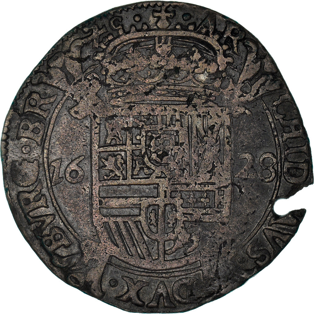 Moneda, Países Bajos españoles, BRABANT, Philip IV, Escalin, 1628, Antwerp