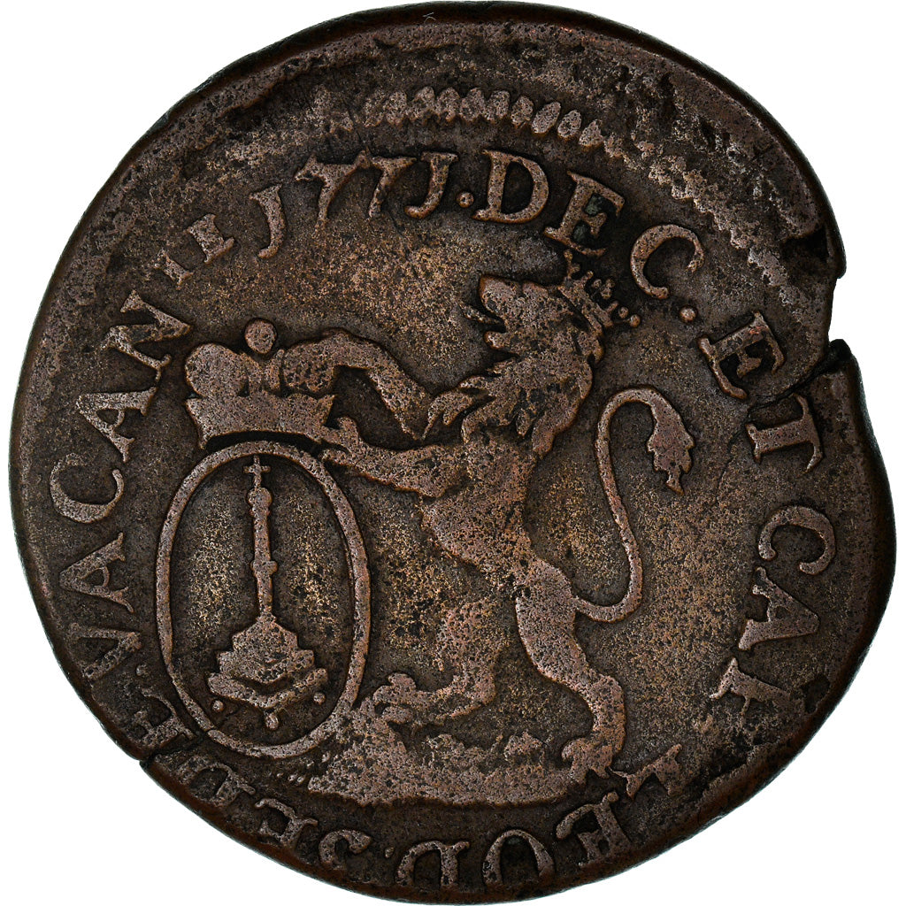 Moneta, LIEGE, Siege Vacant, Escalin, 1771, Liege, ESSAI, MB, Rame