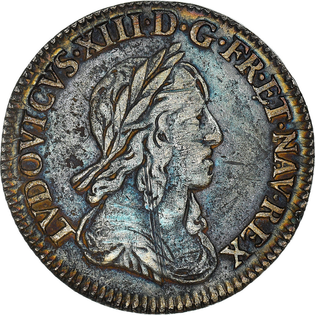 Monnaie, France, Louis XIII, 1/12 Ecu, 1643, Paris, 2ème poinçon de Warin
