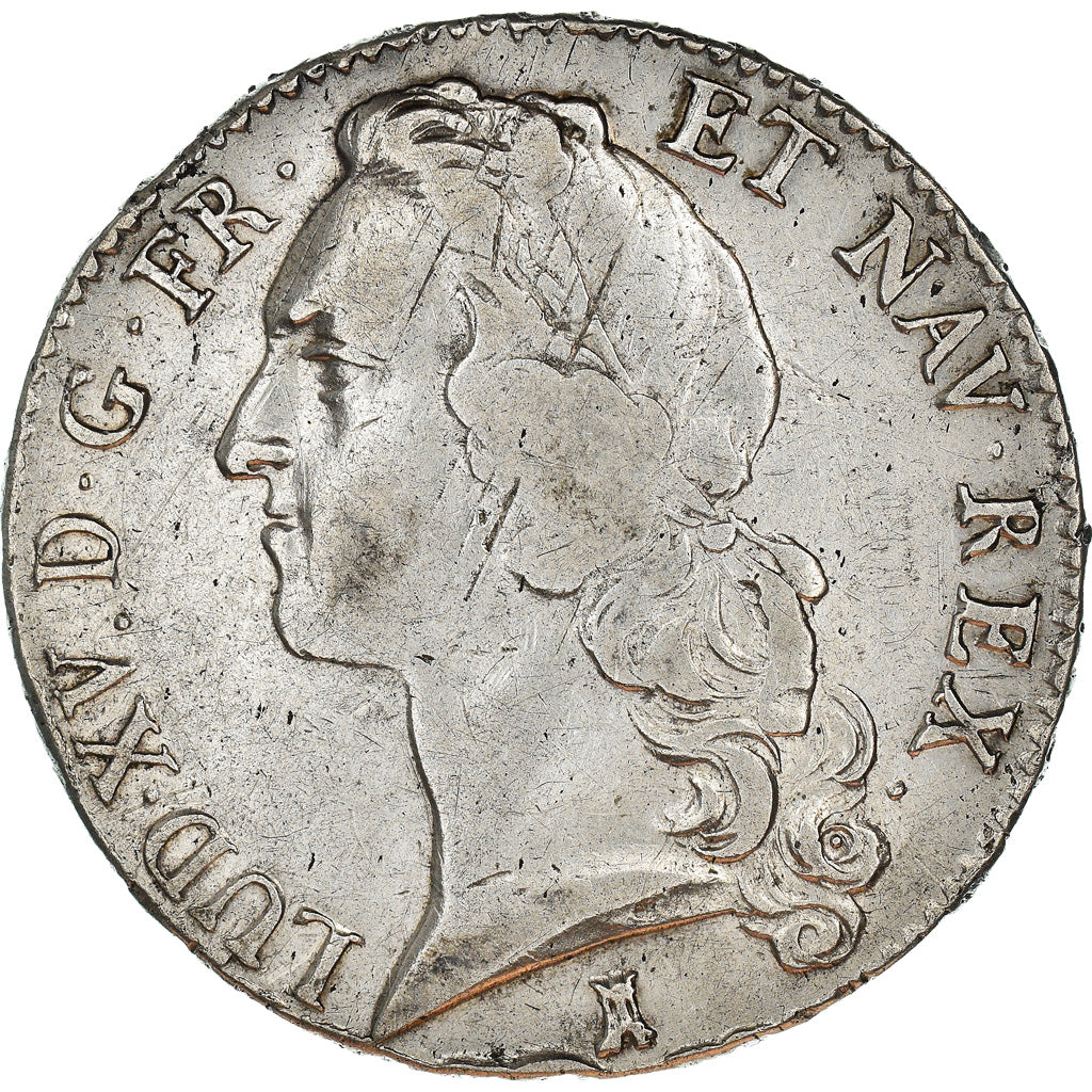 Münze, Frankreich, Louis XV, Écu au bandeau, Ecu, 1749, Nantes, SS, Silber