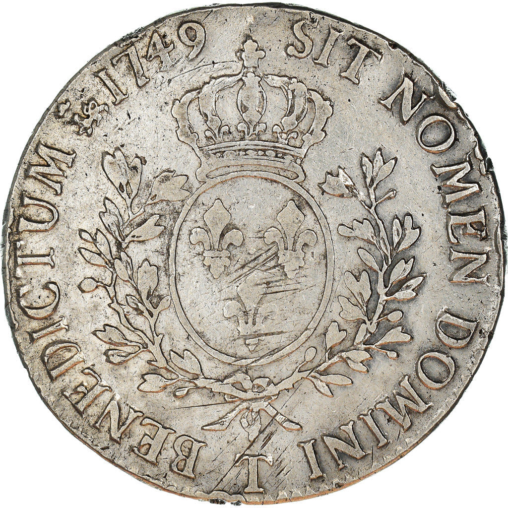 Münze, Frankreich, Louis XV, Écu au bandeau, Ecu, 1749, Nantes, SS, Silber