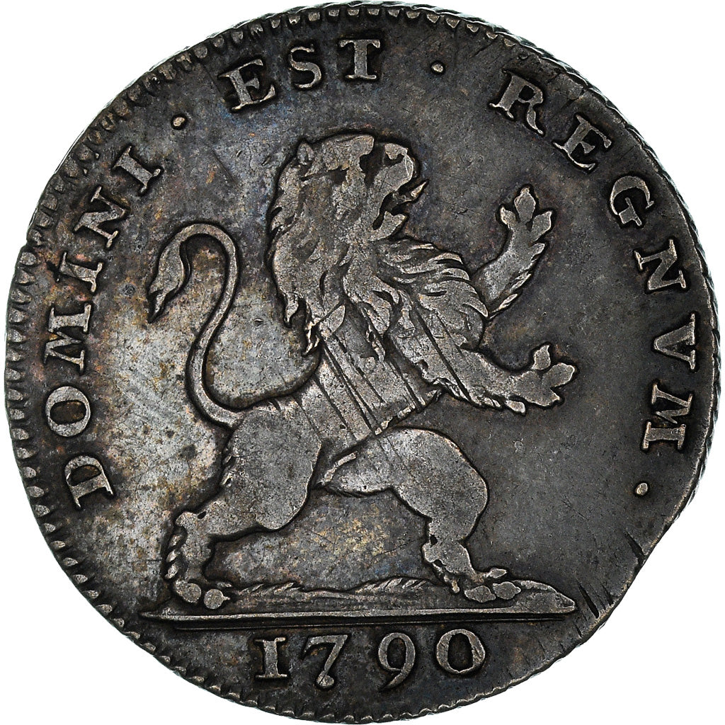 Coin, AUSTRIAN NETHERLANDS, 10 Sols, 10 Stuivers, 1790, Brussels, AU(50-53)