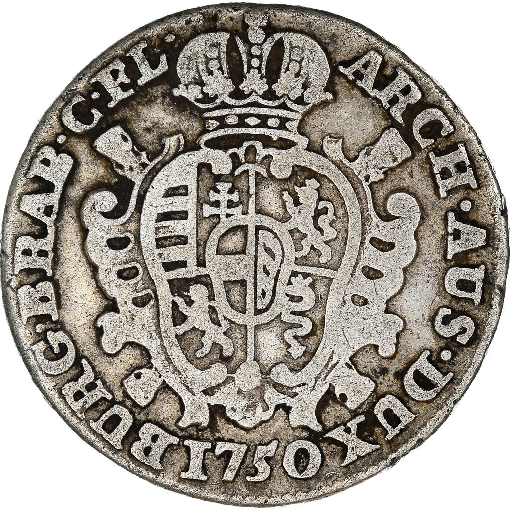 Coin, AUSTRIAN NETHERLANDS, Maria Theresa, Escalin, Schelling, 1750, Antwerp