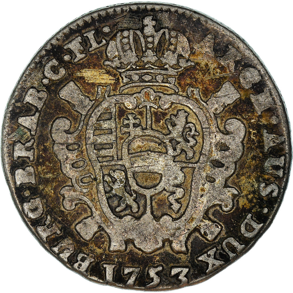 Münze, AUSTRIAN NETHERLANDS, Maria Theresa, Escalin, Schelling, 1753, Bruges