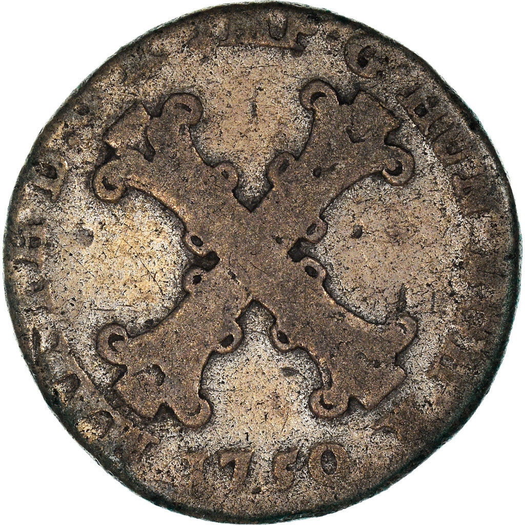 Moneda, PAÍSES BAJOS AUSTRIACOS, Maria Theresa, 10 Liards, 10 Oorden, 1750