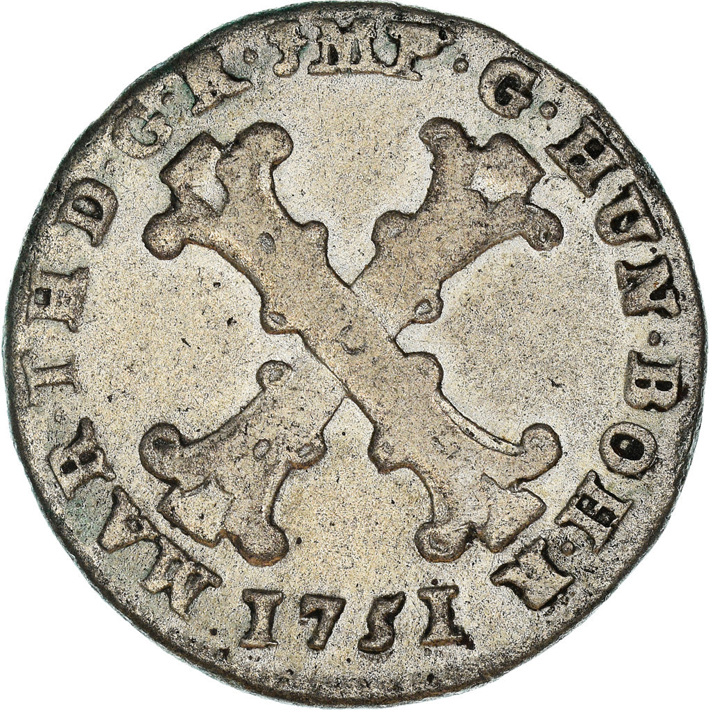 Munten, NEDERLANDS OOSTENRIJK, Maria Theresa, 10 Liards, 10 Oorden, 1751