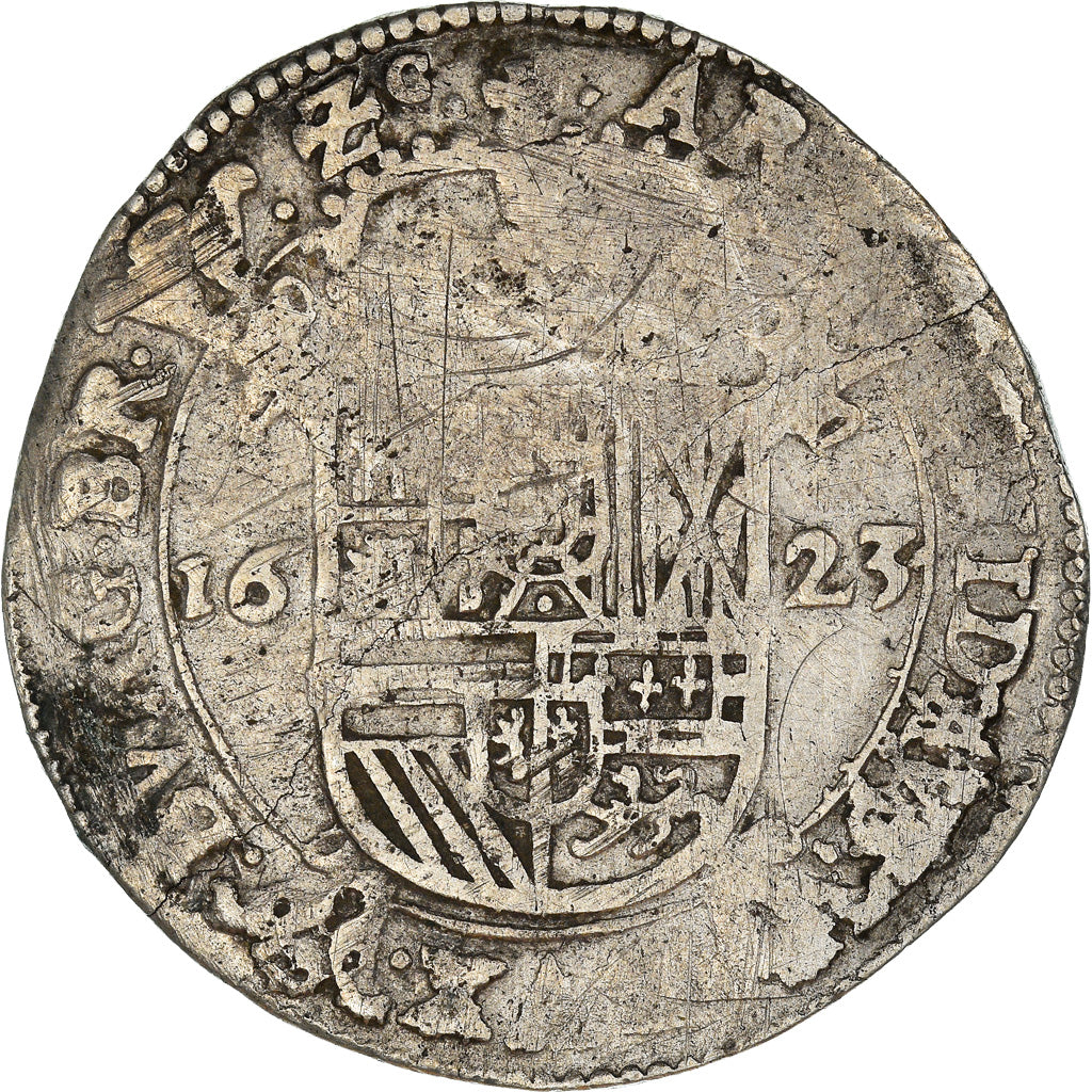 Coin, Spanish Netherlands, BRABANT, Philip IV, Escalin, 1623, Brabant