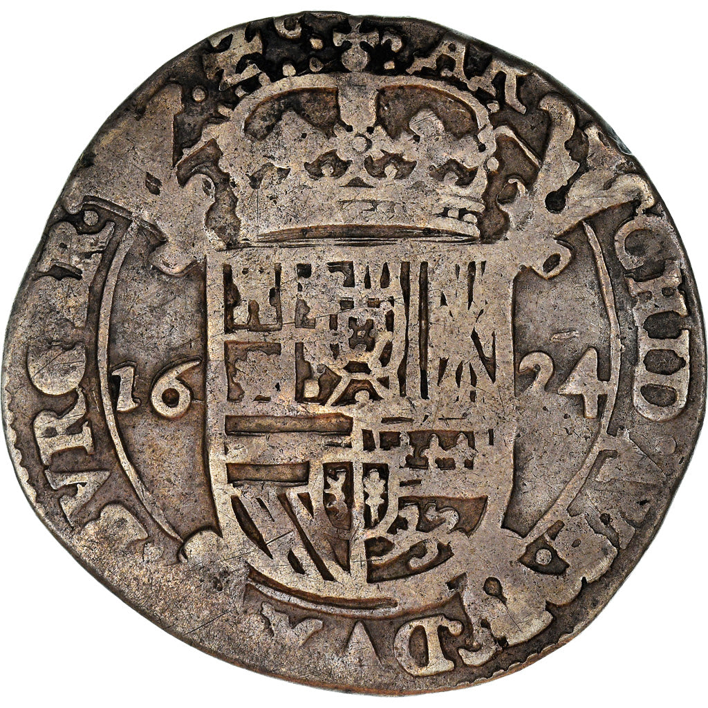 Coin, Spanish Netherlands, Philip IV, Escalin, 1624, Brussels, EF(40-45)