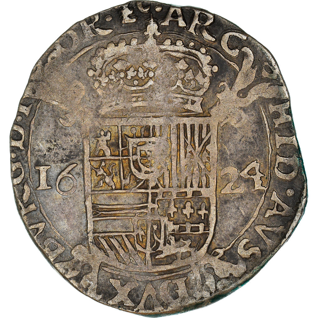 Coin, Spanish Netherlands, Flanders, Philip IV, Escalin, 1624, Maastricht