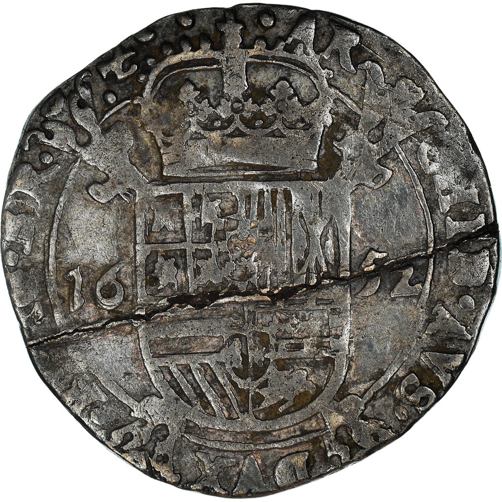 Coin, Spanish Netherlands, BRABANT, Philip IV, Escalin, 1652, Antwerp
