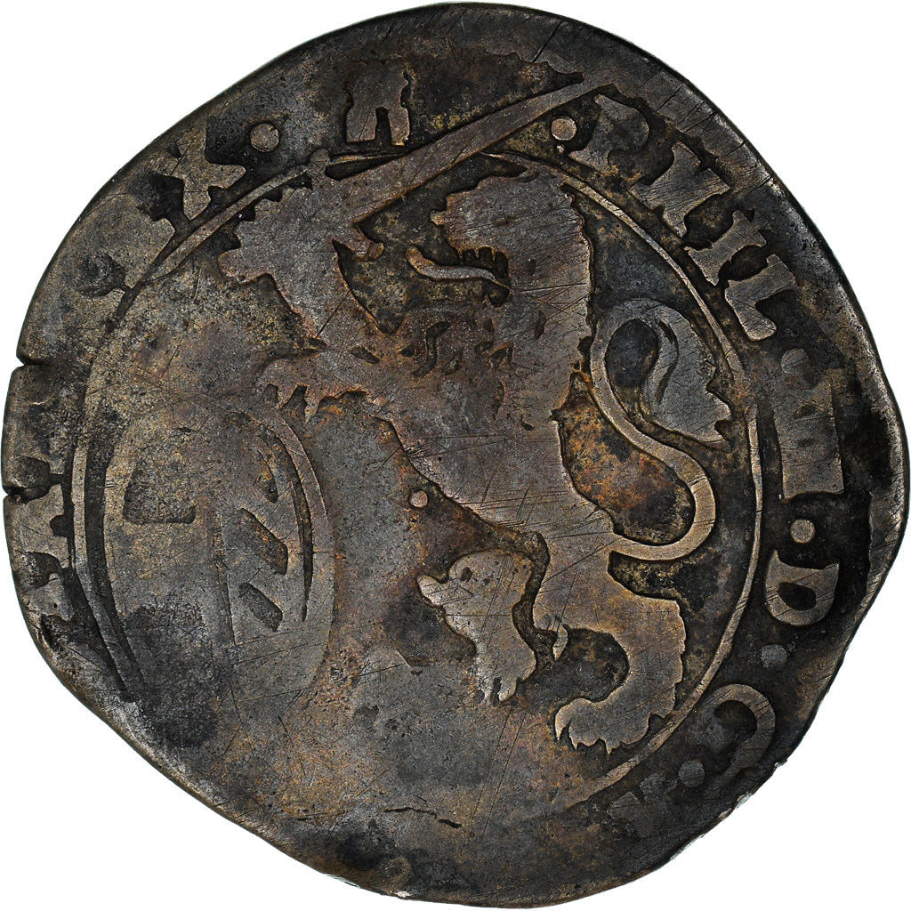 Coin, Spanish Netherlands, TOURNAI, Philip IV, Escalin, 1653, VF(20-25), Silver