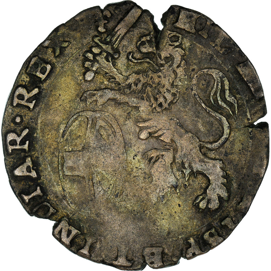 Munten, Lage Spaanse landen, Filip IV, Escalin, 1623, Bruges, FR+, Zilver