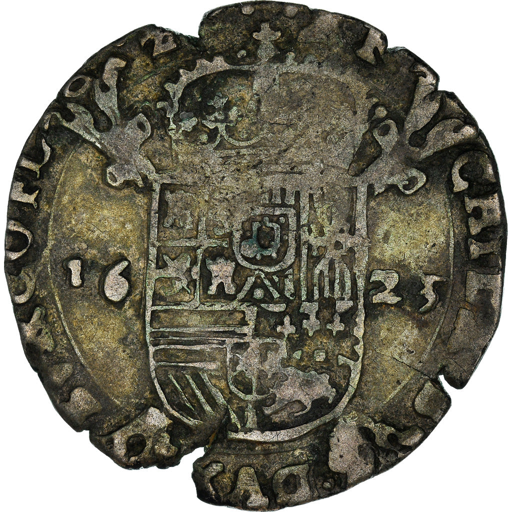 Munten, Lage Spaanse landen, Filip IV, Escalin, 1623, Bruges, FR+, Zilver