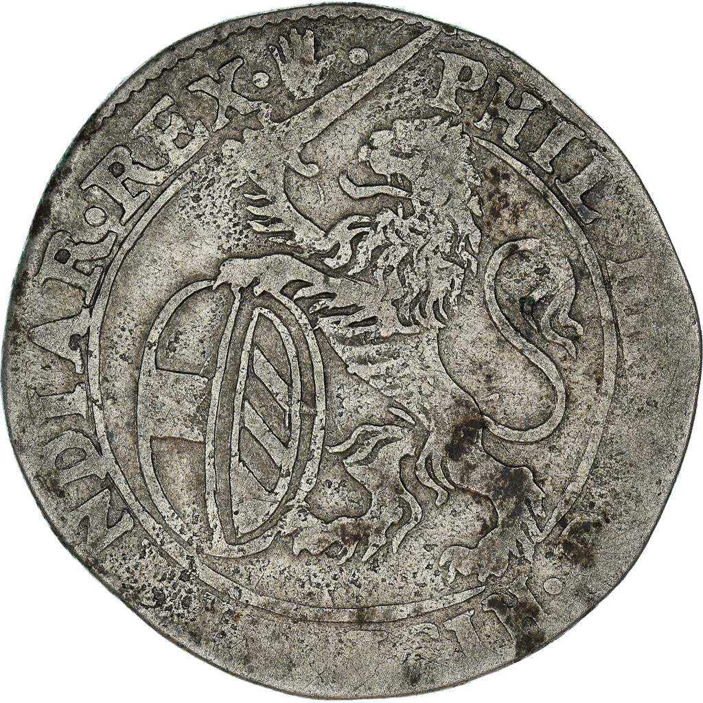 Münze, Spanische Niederlande, BRABANT, Philip IV, Escalin, 1641, Antwerpen, S+