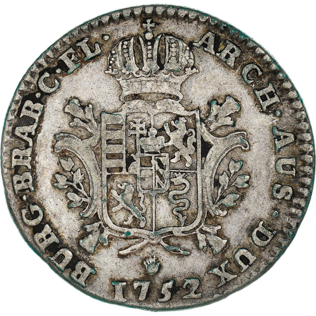 Munten, NEDERLANDS OOSTENRIJK, Maria Theresa, 1/4 Ducaton, 1752, Anvers, FR+