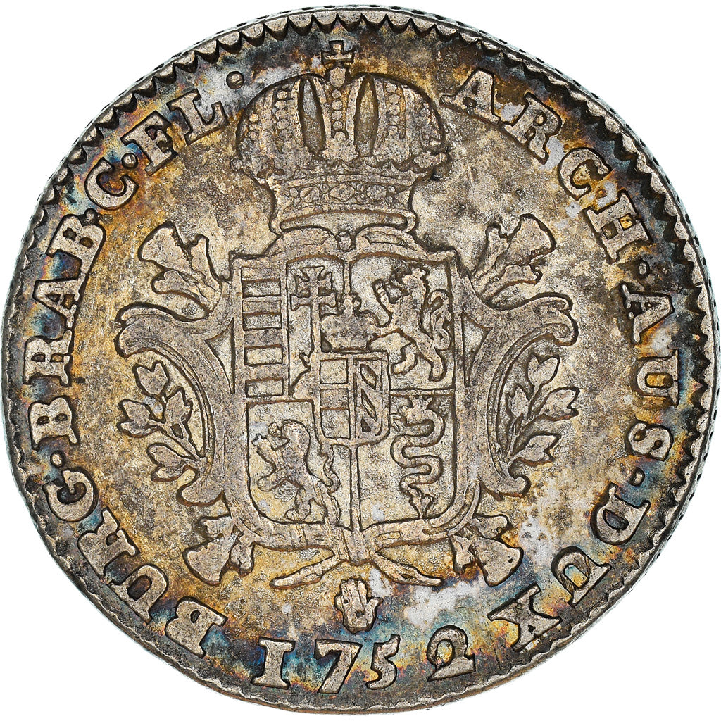 Moneda, PAÍSES BAJOS AUSTRIACOS, Maria Theresa, 1/4 Ducaton, 1752, Anvers