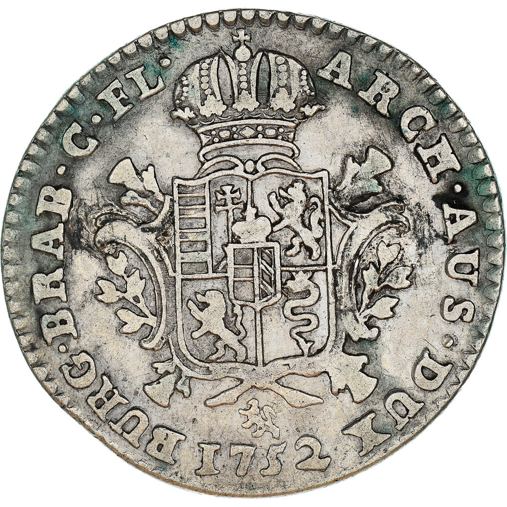 Munten, NEDERLANDS OOSTENRIJK, Maria Theresa, 1/4 Ducaton, 1752, Bruges, FR+