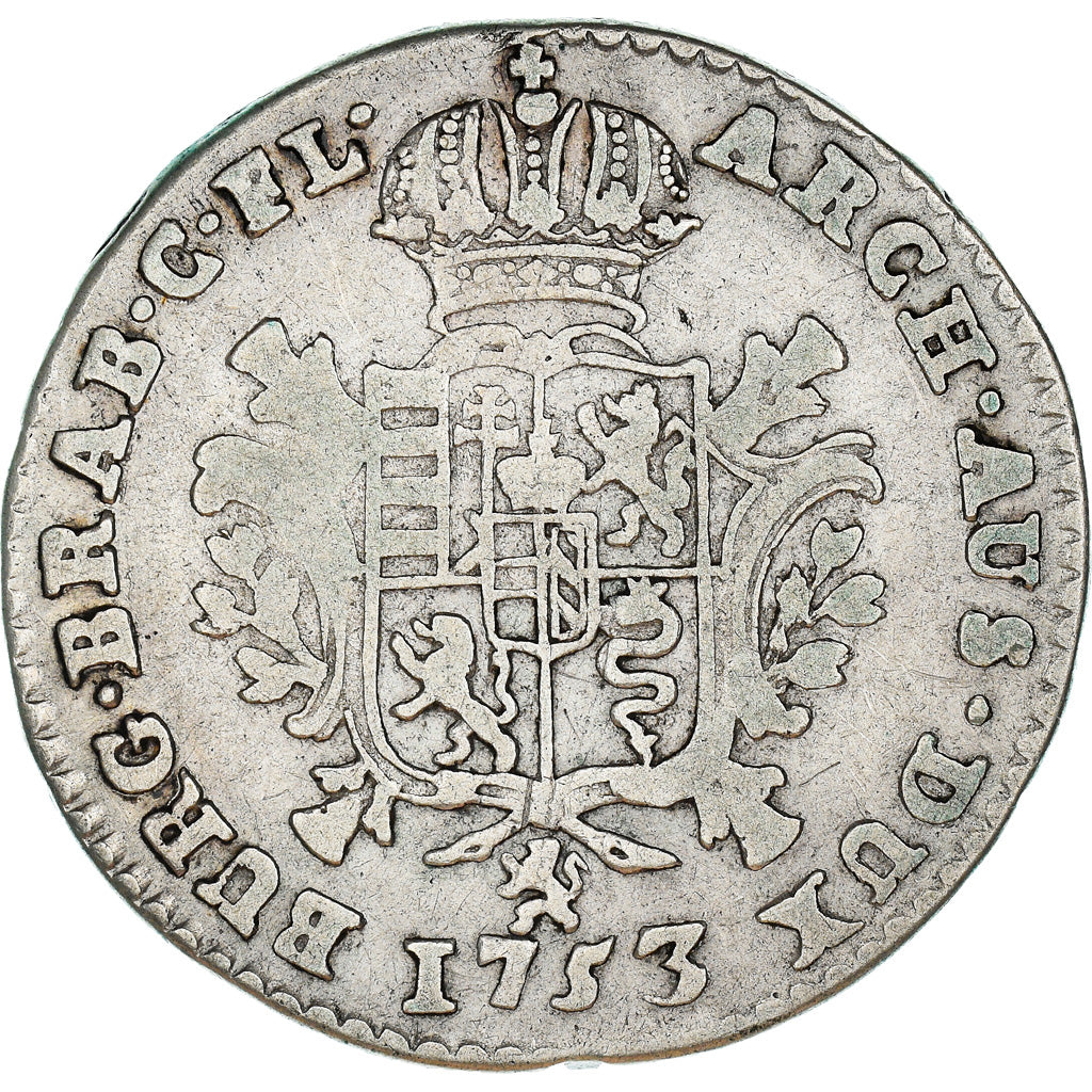Münze, AUSTRIAN NETHERLANDS, Maria Theresa, 1/4 Ducaton, 1753, Bruges, S