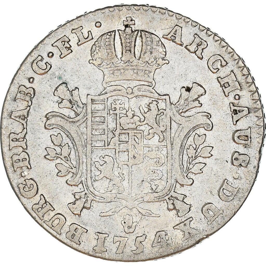 Coin, AUSTRIAN NETHERLANDS, Maria Theresa, 1/4 Ducaton, 1754, Antwerp