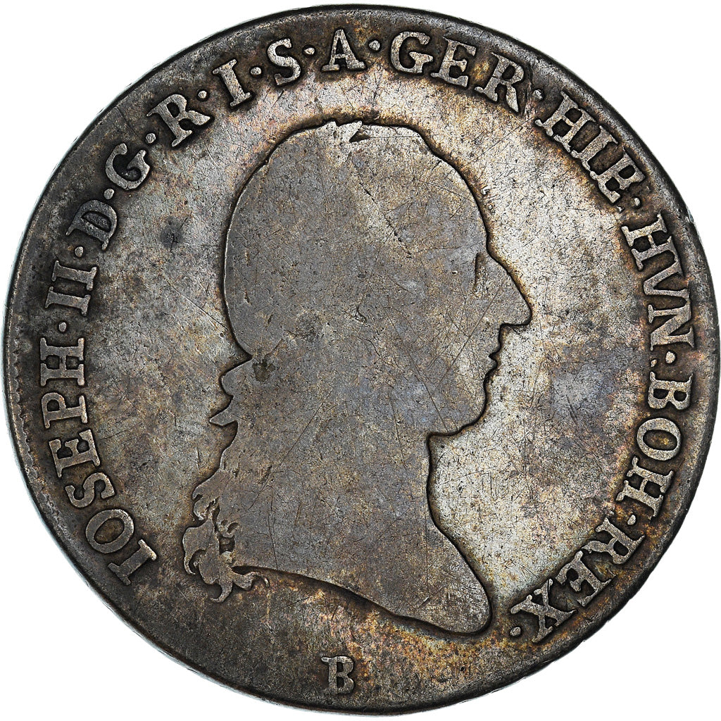 Coin, AUSTRIAN NETHERLANDS, Joseph II, 1/4 Kronenthaler, 1788, Kremnitz