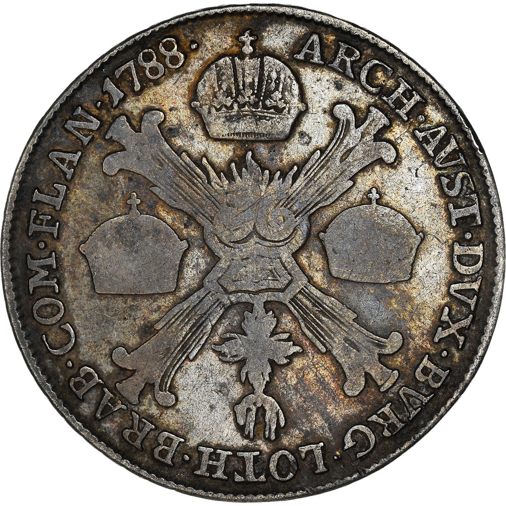 Coin, AUSTRIAN NETHERLANDS, Joseph II, 1/4 Kronenthaler, 1788, Kremnitz