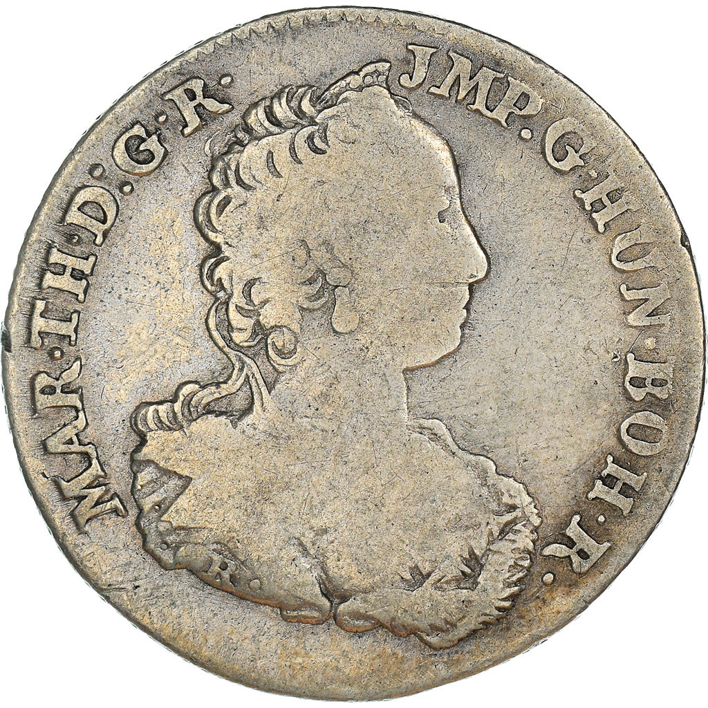 Coin, AUSTRIAN NETHERLANDS, Maria Theresa, 1/8 Ducaton, 1751, Antwerp