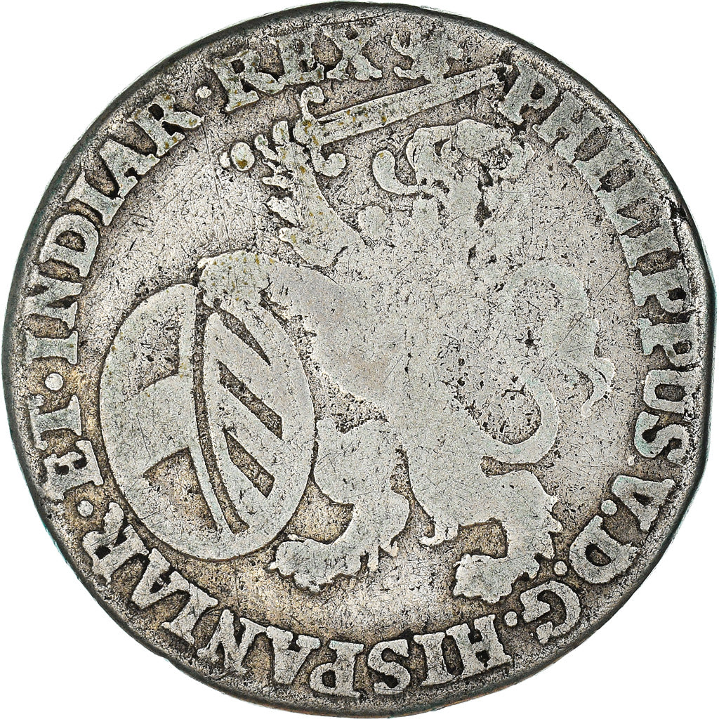 Coin, Spanish Netherlands, BRABANT, Philip V, Escalin, 1710, Namur, VF(30-35)