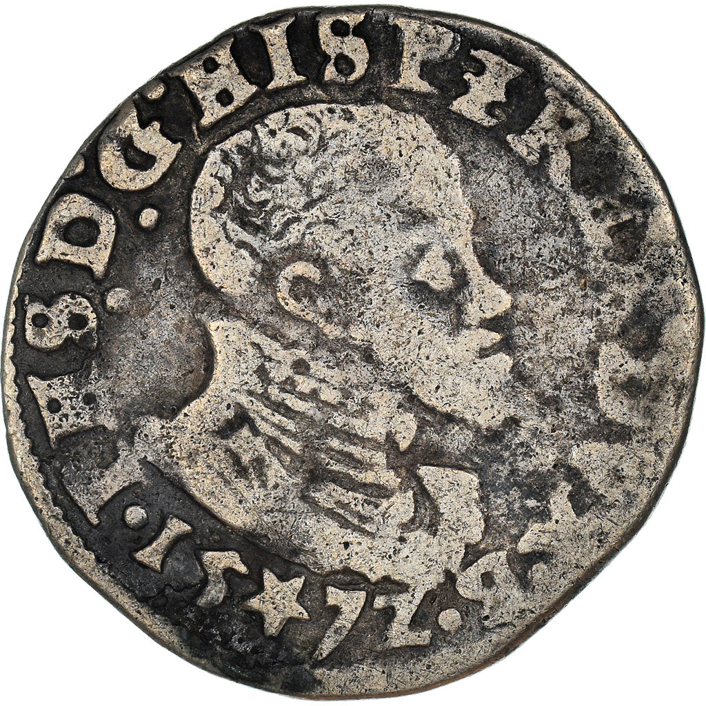 Coin, Spanish Netherlands, Flanders, Philip II, 1/10 Filipsdaalder, 1/10 Ecu