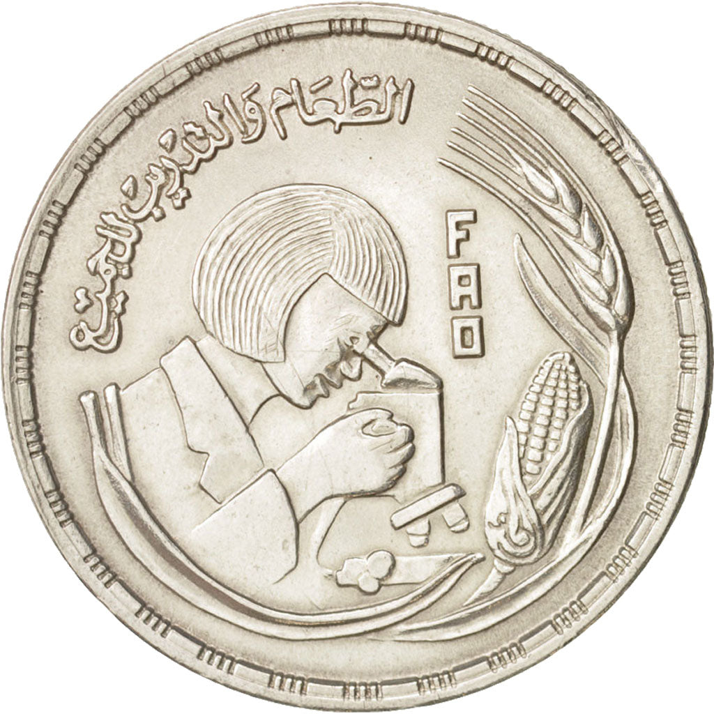Egypt, Pound, 1978, MS(60-62), Silver, KM:482