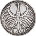 Coin, GERMANY - FEDERAL REPUBLIC, 5 Mark, 1951, Hambourg, EF(40-45), Silver