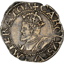 Moneta, STATI FRANCESI, Charles Quint, Carolus, 1543, Besançon, BB+, Argento